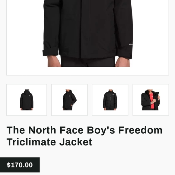 Boys Northface Freedom Clitrimate Jacket - Picture 3 of 4